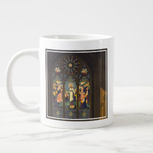 1923 Poster Of A Church With Stained Glass Window. Giant Coffee Mug