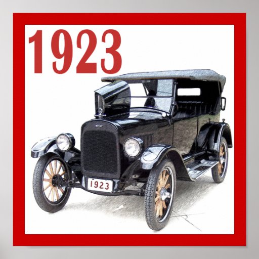 1923 TOURING CAR POSTER | Zazzle