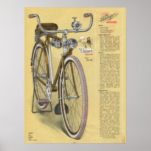 1923 Vintage Ranger Superbe Bicycle Ad Art Poster