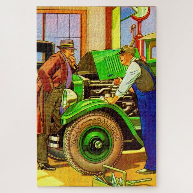 1924 Kelly Springfield balloon tires ad Jigsaw Puzzle (Vertical)