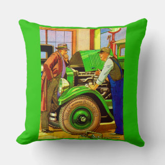 1924 Kelly Springfield balloon tires ad Throw Pillow