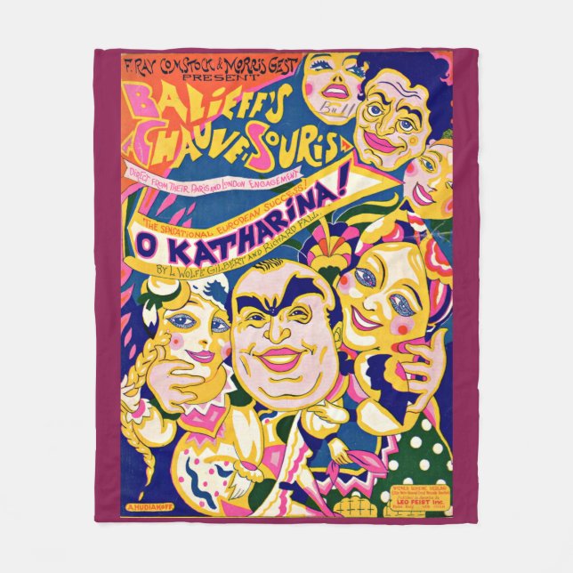 1924 ‘O Katharina’ sheet music cover print Fleece Blanket (Front)
