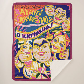1924 ‘O Katharina’ sheet music cover print Sherpa Blanket