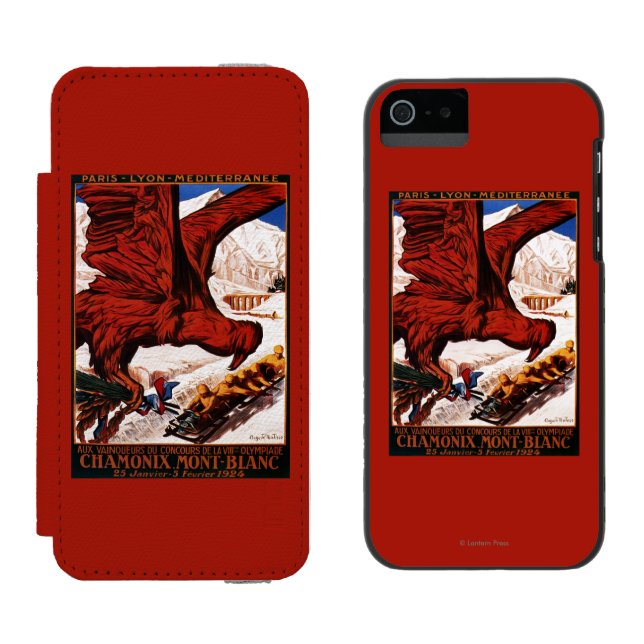 1924 Olympic Winter Games Poster Incipio iPhone Wallet Case (Side by Side)