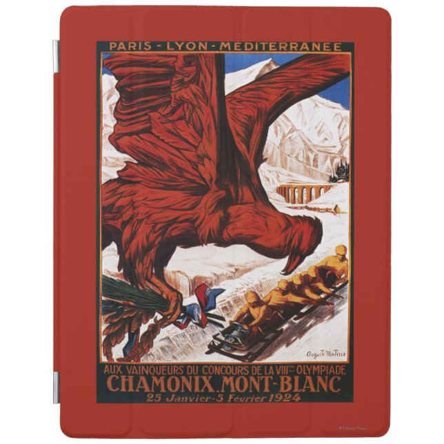1924 Olympic Winter Games Poster iPad Smart Cover (Front)