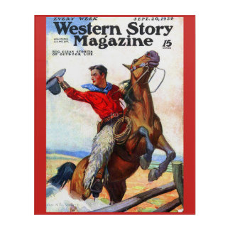 1924 Western Story magazine cover Acrylic Print