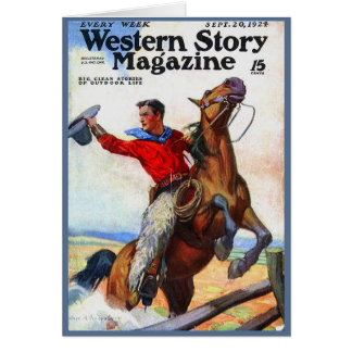 1924 Western Story magazine cover Cards