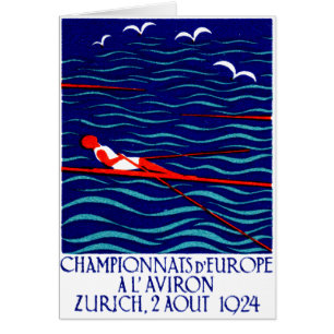1924 Zurich Rowing Poster