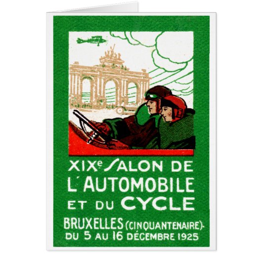 1925 Brussels Automotive Exposition Cards (Front)