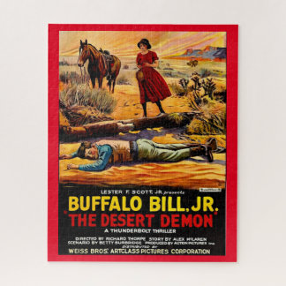 1925 Buffalo Bill, Jr. - Desert Demon movie poster Jigsaw Puzzle