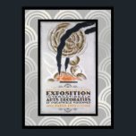 1925 Charles Loupot French Art Deco Exhibit Poster<br><div class="desc">⭐⭐⭐⭐⭐Art Deco's back baby!! Celebrate 100 years of the new, bold, and classy style that America and other lands appreciated during a post WWI era!! ⭐⭐⭐⭐⭐Restyled Charles Loupot 1925 Art Deco Exhibit poster with the addition of small Art Deco motifs, black borders, and an elegant backdrop of sleek circles in...</div>