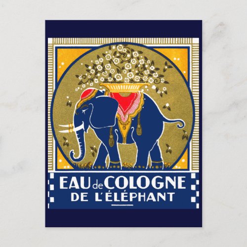 1925 Cologne De LElephant Postcard