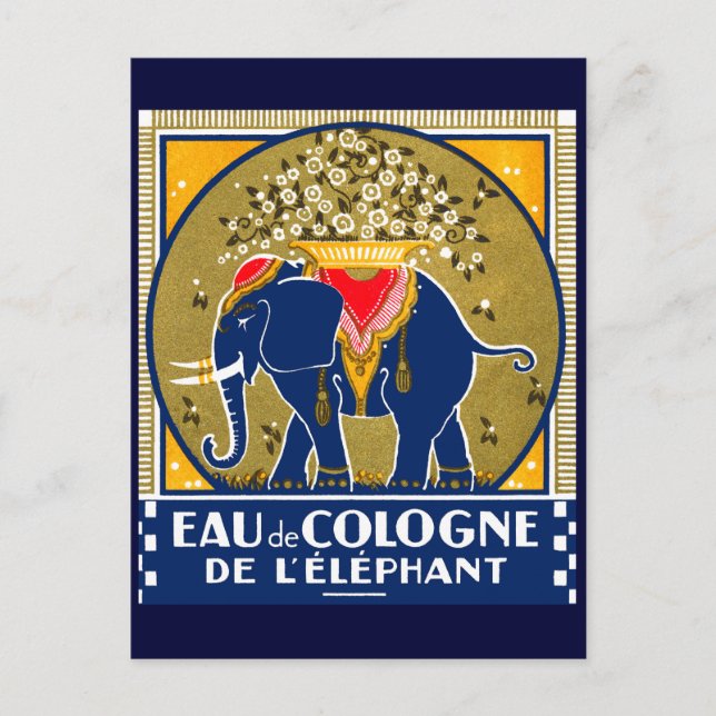 1925 Cologne De L'Elephant Postcard (Front)