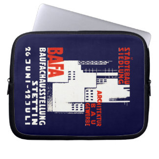 1925 Construction Exposition Poster Laptop Sleeve