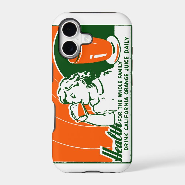 1925 Drink Orange Juice Iphone Case (Back)