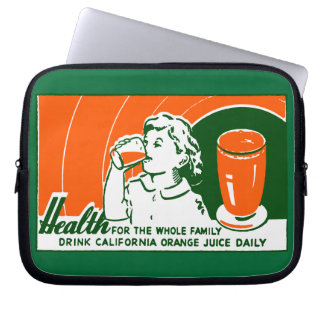 1925 Drink Orange Juice Laptop Sleeve