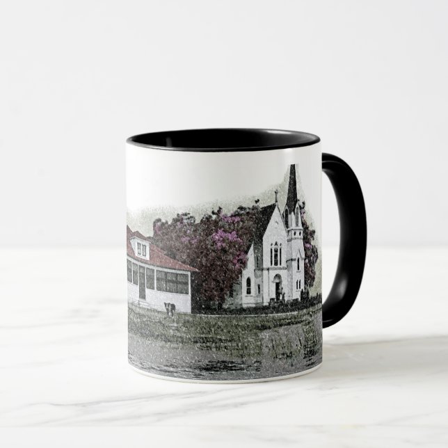 1925 Early Winter Storm Harsens Island Michigan Mug (Front Right)
