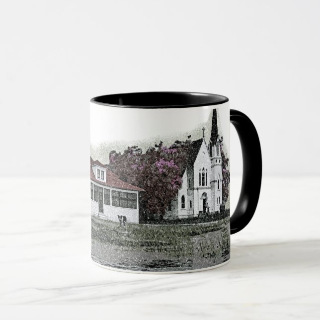 1925 Early Winter Storm Harsens Island Michigan Mug (Front Right)