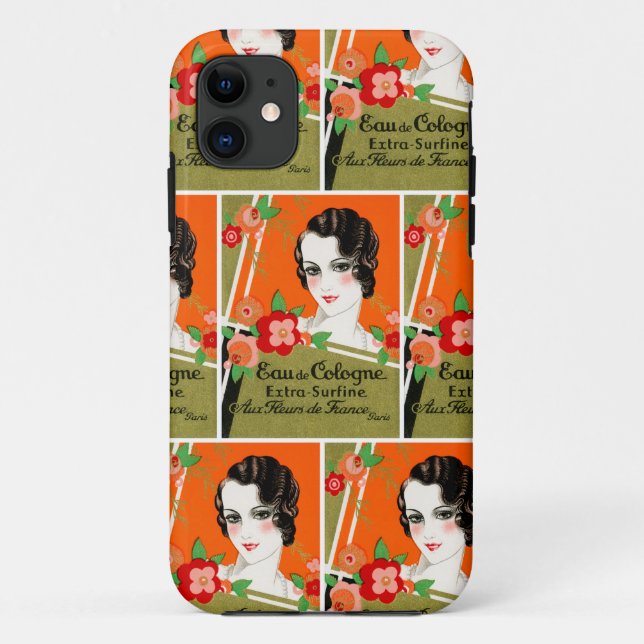 1925 Flowers of Paris France Perfume Case-Mate iPhone Case (Back)