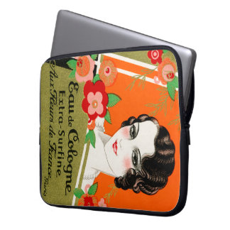 1925 Flowers of Paris France Perfume Laptop Sleeve