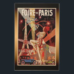 1925 Foire De Paris Eiffel Tower Art Deco Print<br><div class="desc">Foire De Paris French vintage art deco poster print from the 1920's advertising Paris Fair with Eiffel Tower.</div>