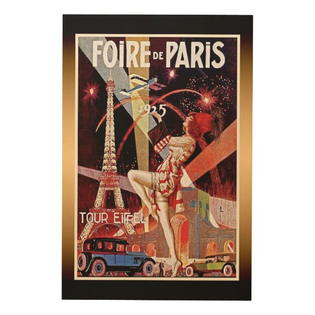 1925 Foire De Paris Eiffel Tower Art Deco Print (Front)