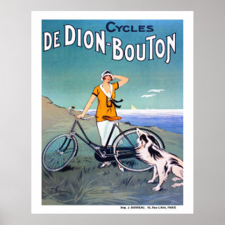 1925 French Bicycle Advertisement Poster