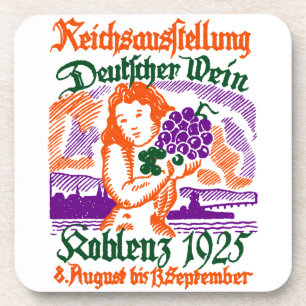1925 German Wine Festival Drink Coaster