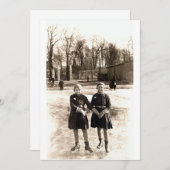 1925 Girlfriends Ice Skating (Front/Back)