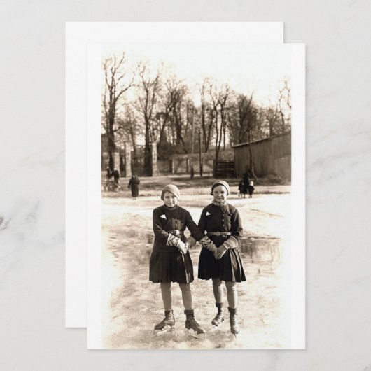 1925 Girlfriends Ice Skating (Front/Back)