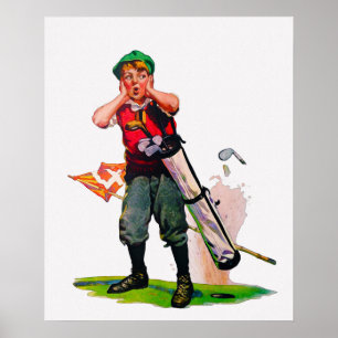 1925 Golf Watercolor Print