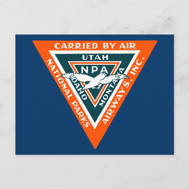 1925 National Parks Airways Postcard (Front)