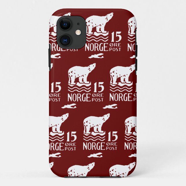1925 Norwegian Polar Bear Case-Mate iPhone Case (Back)
