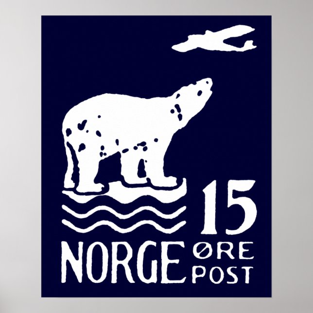1925 Norwegian Polar Bear Poster (Front)