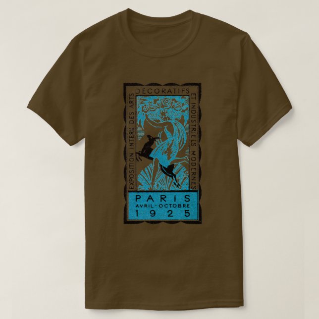 1925 Paris Art Deco Exhibition T-Shirt (Design Front)