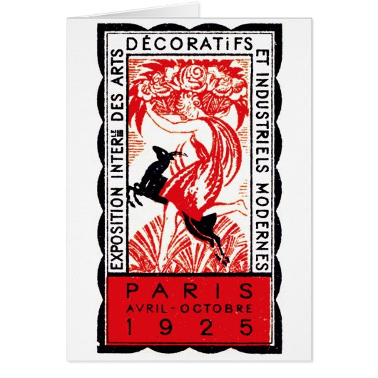 1925 Paris Art Deco Poster Cards (Front)