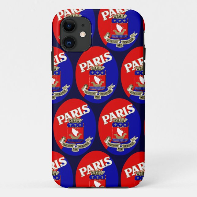1925 Paris Luggage Label Case-Mate iPhone Case (Back)