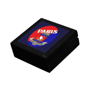 1925 Paris Luggage Label Jewelry Box