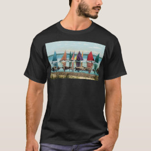 1925 Rainbow Fleet of Sailboats Nantucket T-Shirt