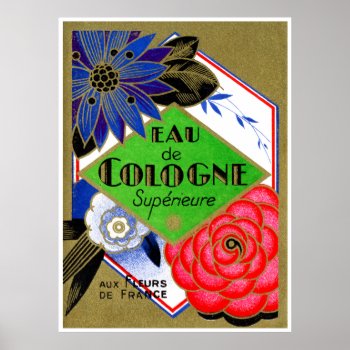1925 Superieure Flowers Of France Perfume Poster by historicimage at Zazzle