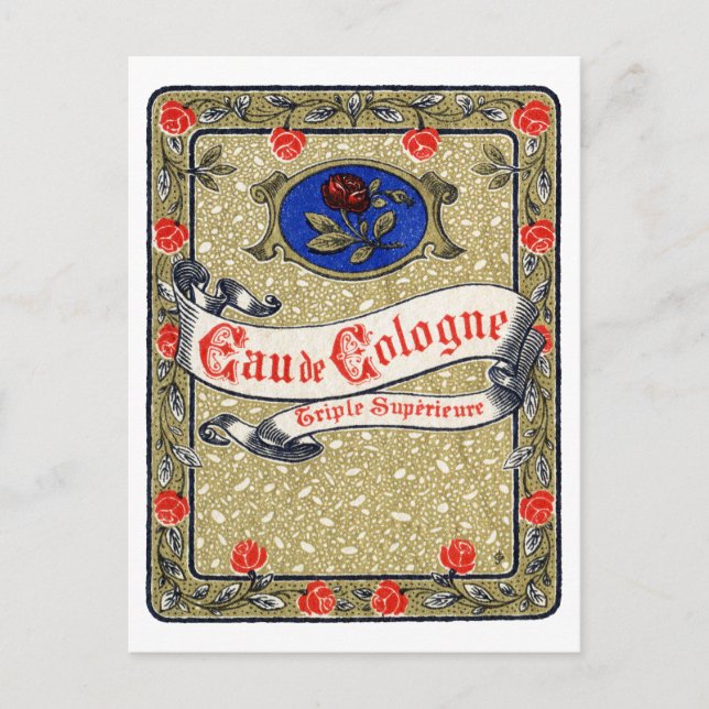 1925 Superior Eau de Cologne perfume Postcard (Front)