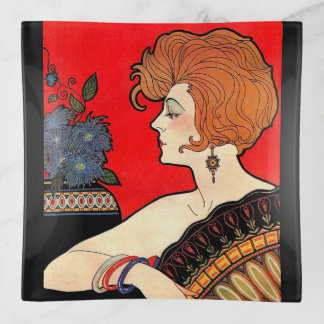 1925 woman trinket tray