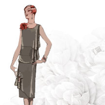 1926 Customizable Vintage Fashion Stationery 2