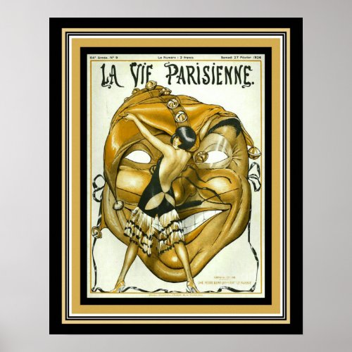 1926 Deco La Vie Parisienne Madrigal Poster