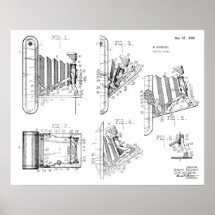 1926 Folding Camera Patent Art Drawing Print