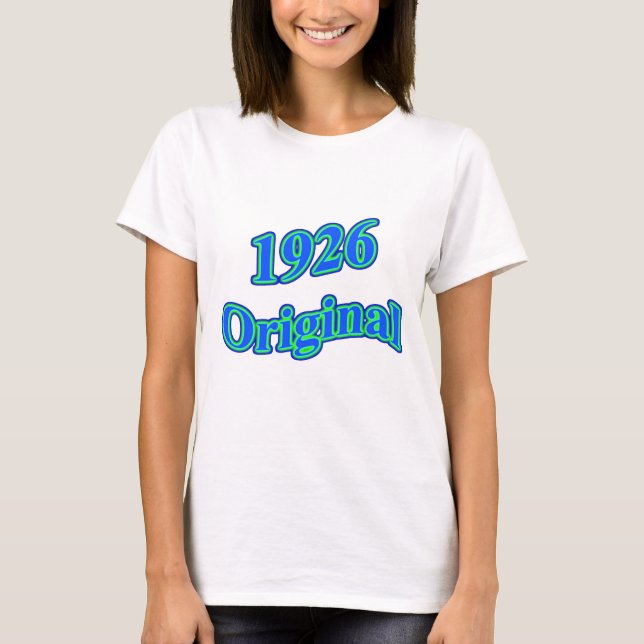 1926 Original Blue Green T-Shirt (Front)