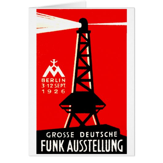 1926 Radio + Broadcasting Poster Cards (Front)