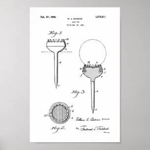 1926 Vintage Golf Tee Patent Art Print