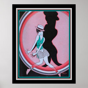 1927 Art Deco "Spotlight" print 16x20