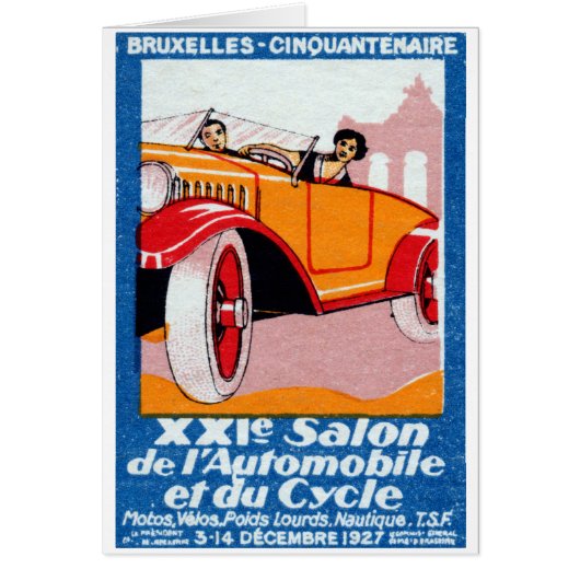 1927 Brussels Automotive Exposition Cards (Front)